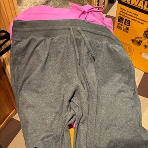 Women's Gray and Pink Bermuda Shorts